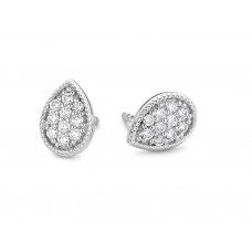 Y1233 Witgouden oorriingen 18ct briljant 0.180ct