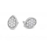 Y1233 Witgouden oorriingen 18ct briljant 0.180ct