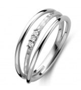 SR3531WB Emotions ring witgoud met Briljant0.05ct
