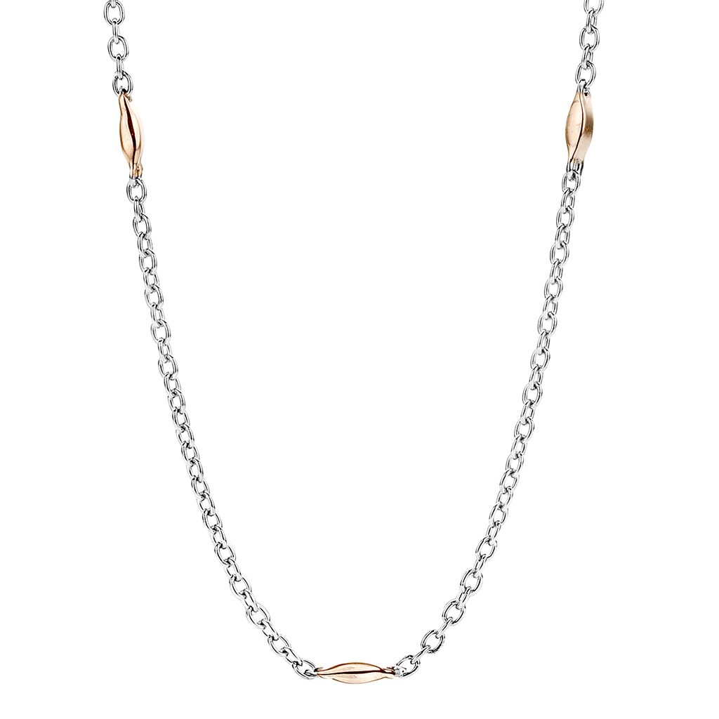 Y0539 wit / rose goud 18ct lengte 50cm