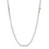 Y0539 wit / rose goud 18ct lengte 50cm
