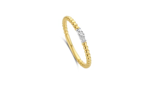 You and Me Geelgouden ring met briljanten