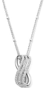 Naiomy halsketting zilver met hanger zirconium 