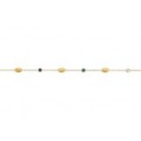 Y1941 armband geelgoud topaas london blue