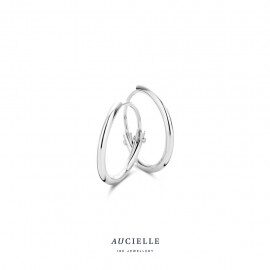 AE0103V/13MM Creolen 18ct witgoud Diametter 13mm