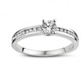You and Me Witgouden ring met briljant 0.580ct