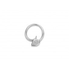 GH3674wb witgouden hanger 18ct Briljant 0.05ct LXB 21.5x18mm