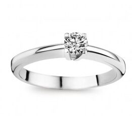 GR3319WB25 You and Me verlovingsring witgoud Briljant 0.250ct