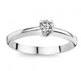 GR3319WB25 You and Me verlovingsring witgoud Briljant 0.250ct