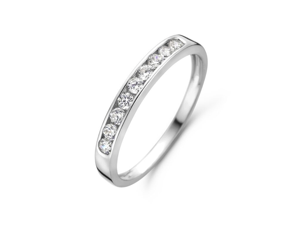 Y1334 You and Me Ring witgoud 18ct zirconium