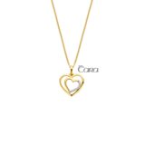 Cara hanger hart zirconium 18ct