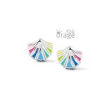Orage Kids oorringen schelp multi color