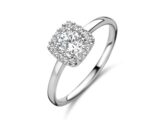 Y1687  verlovingsring witgoud zirconium