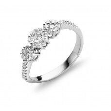 Gr3590Wb  ring witgoud 18ct briljant 0.520ct