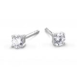 Go3273wb25 Oorringen wg met 0.250ct briljant 3.3mm