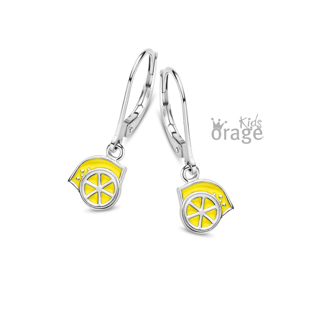 Orage Kids oorring citroen geel