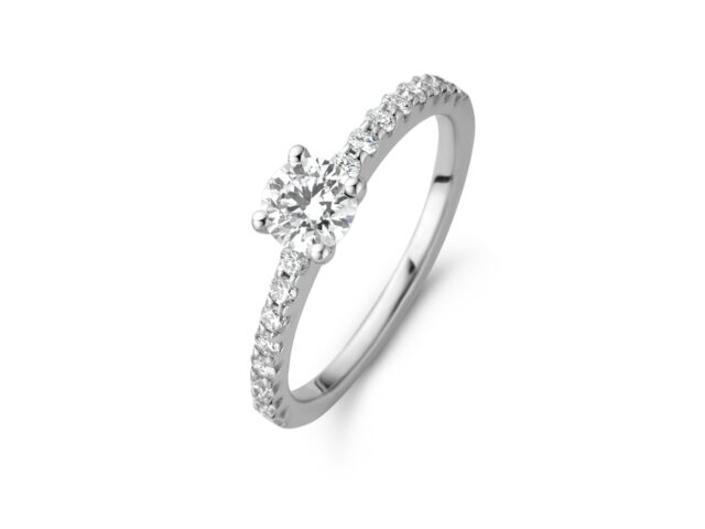 You and Me verlovingsring witgoud briljant 0.250ct
