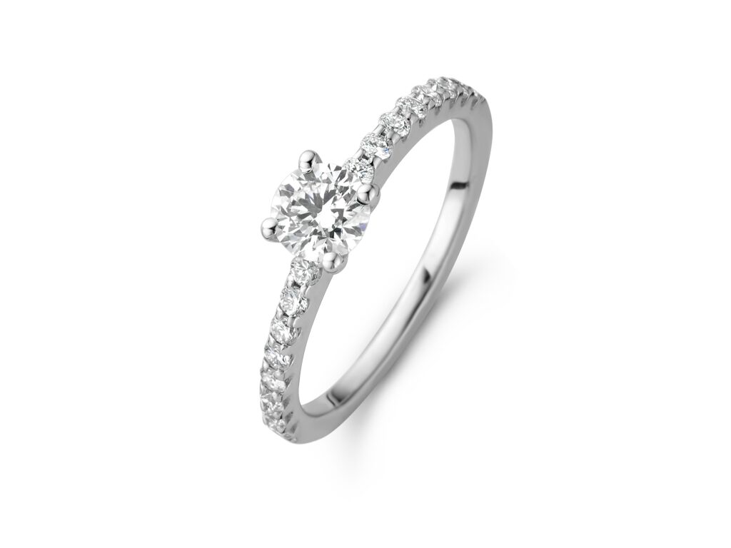 You and Me verlovingsring witgoud briljant 0.250ct
