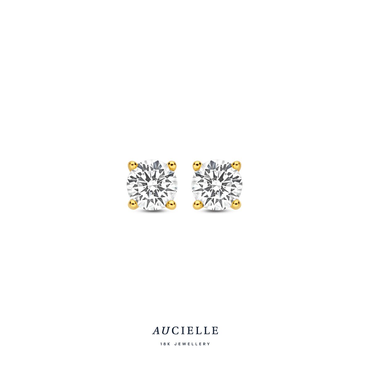 AE9004A
Oorstekers YG solitaire 4 griffen LGD 1.25ct (2x0.625ct, 5.3...