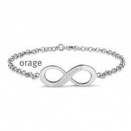 V1343-V1259 Armband infinity 925rh met gravure