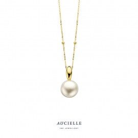 AH0141F  parelhanger 18ct parel 10-10.50mm