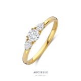 AR9024A
Ring YG round and pear trilogie LGD 0,500ct