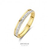 AR0053C  Aucielle ring geelgoud 18ct zirconium