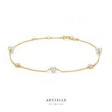 AA0046/18 Armband 18ct geelgoud met parels