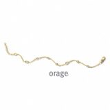 BB163 Armband verguld geel goud cz