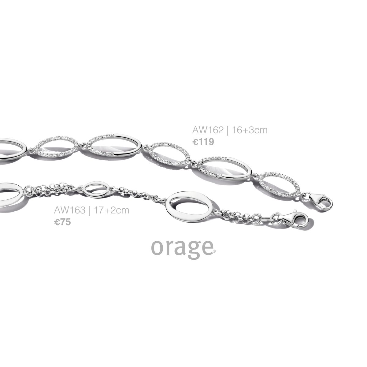 Orage armband  AW163 zilver 