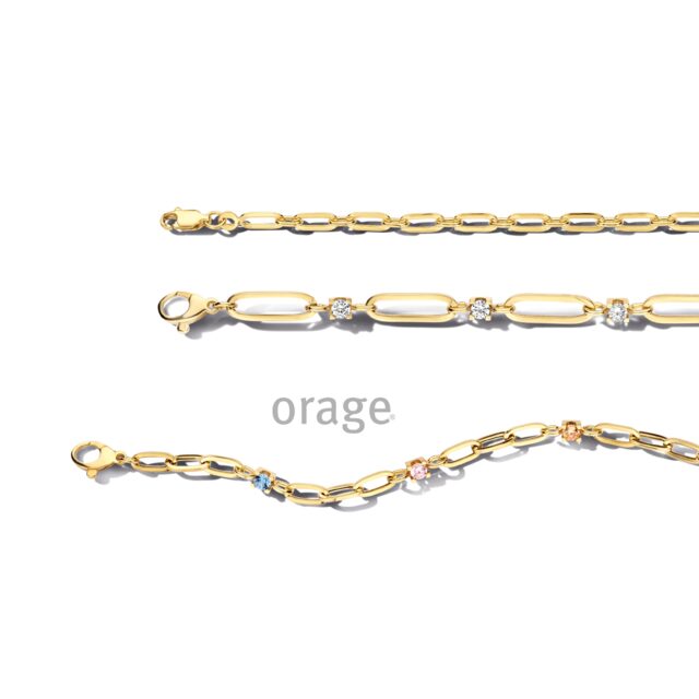 AT 327 Orage armband  verguld geel