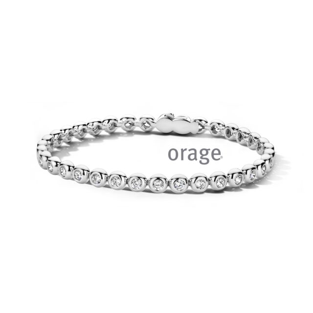 Orage armband AW054 zilver zirconium 