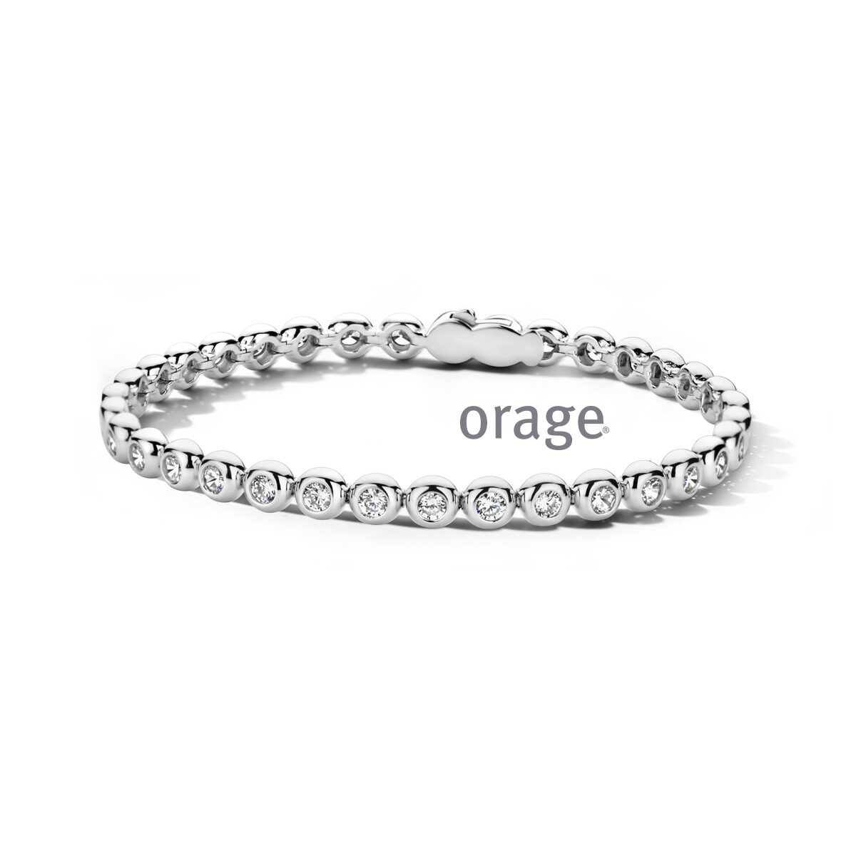 Orage armband AW054 zilver zirconium 
