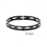 BB253 Armband heren staal zwart