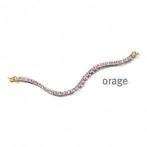 BB014 Armband verguld geel goud cz