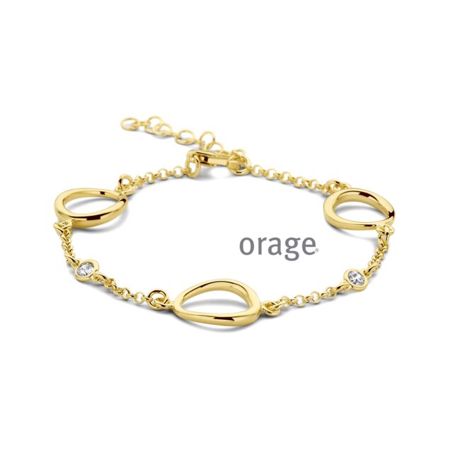 Orage armband AW089 verguld geel 
