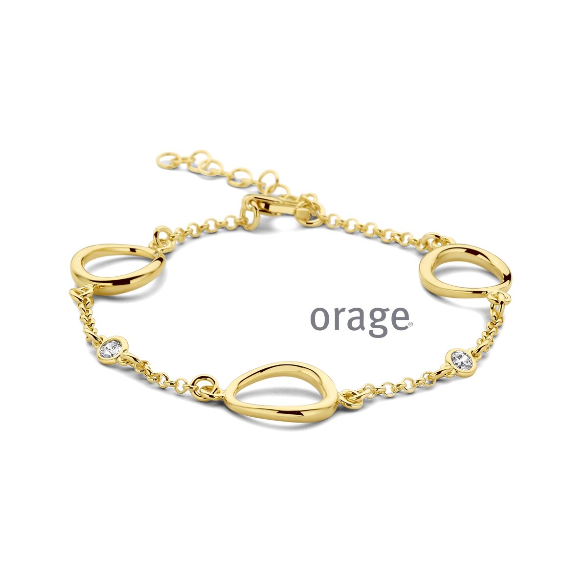Orage armband AW089 verguld geel 