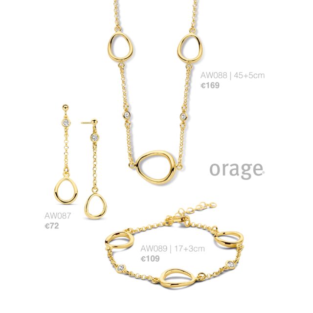 Orage armband AW089 verguld geel 