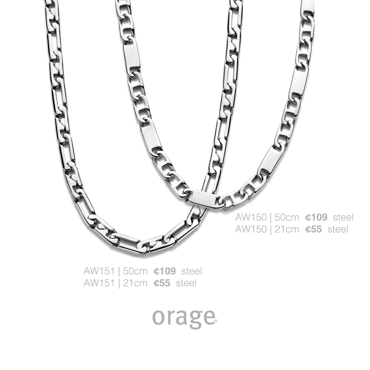 Armband AW151/21 staal 