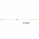 AW235 armband zirconium zilver verguld  17+ 3cm Orage