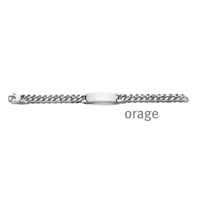 BA266 Orage Armband identiteit staal gourmette