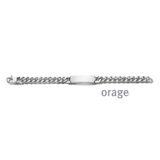 BA266 Orage Armband identiteit staal gourmette