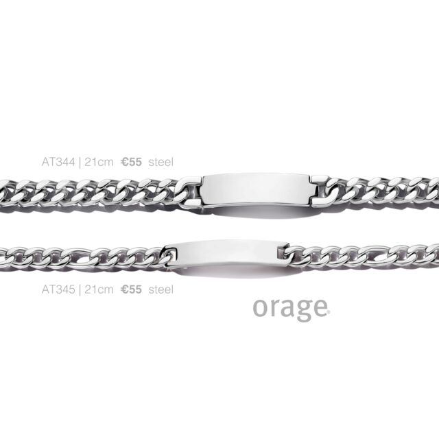 Armband identiteit staal figro at345