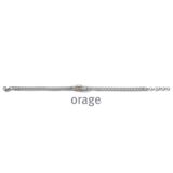 Orage armband heren staal bicolor geel