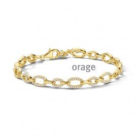aw292 armband verguld geel