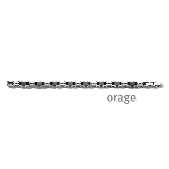  AT335 Orage armband heren staal zwart