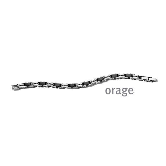 AT335 Orage armband heren staal zwart