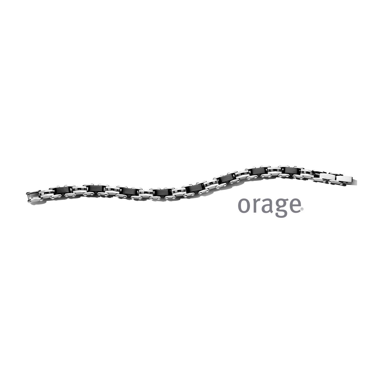  AT335 Orage armband heren staal zwart