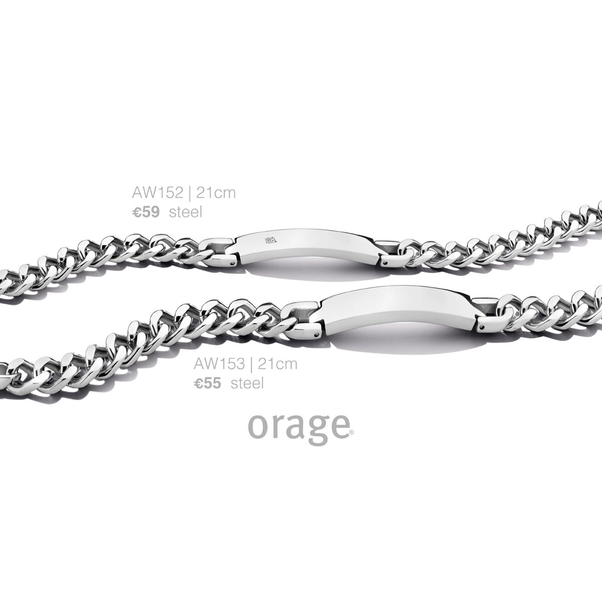 Orage AW152 armband heren staal