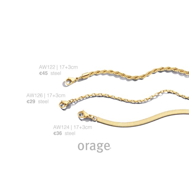 Orage aw124 staal geel lengte 17+3cm